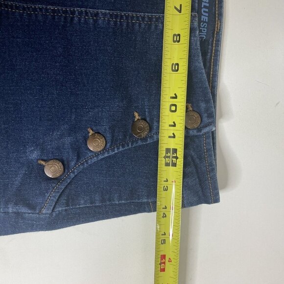Blue Spice Dark Denim Sailor Shorts, Juniors Size 3 - Hot Pants, Booty Shorts - Picture 4 of 10